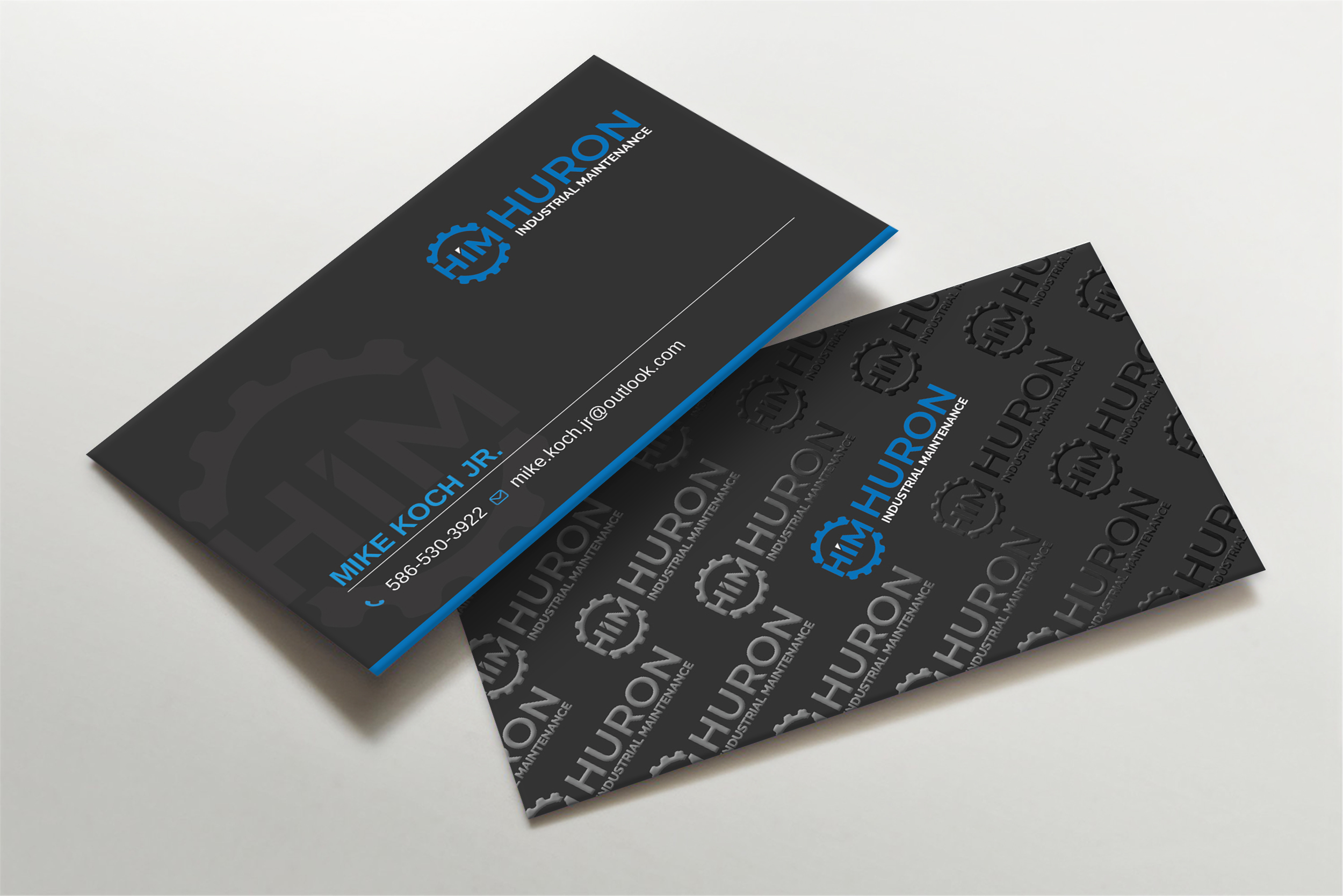 Business Card Design by Imagine design000 for Huron Industrial Maintenance  | Design #29180834