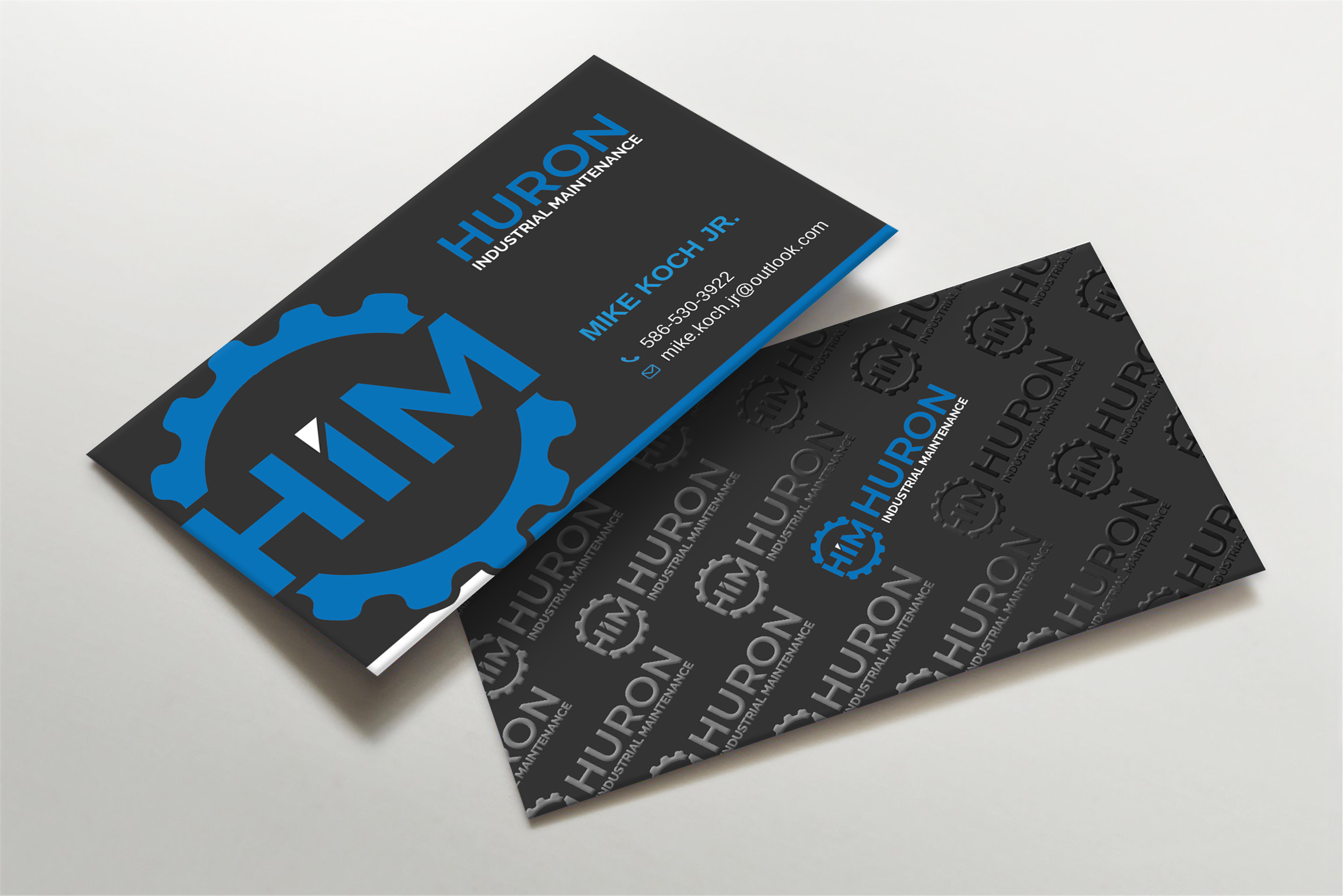 Business Card Design by Imagine design000 for Huron Industrial Maintenance  | Design #29180896