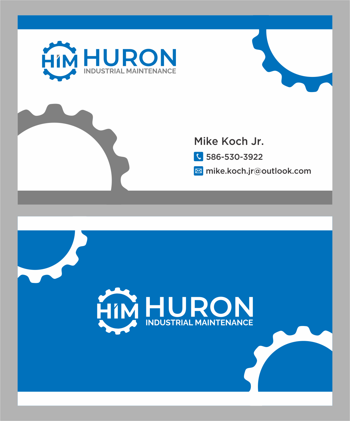 Business Card Design by BNdesigner for Huron Industrial Maintenance  | Design #29175722