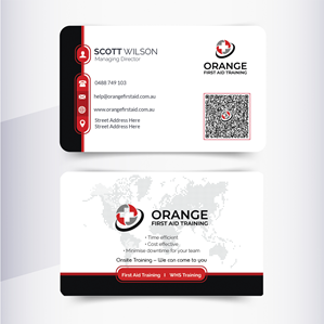 First Aid Training business needs business card design | Design de Carte de Visite par BGCreative