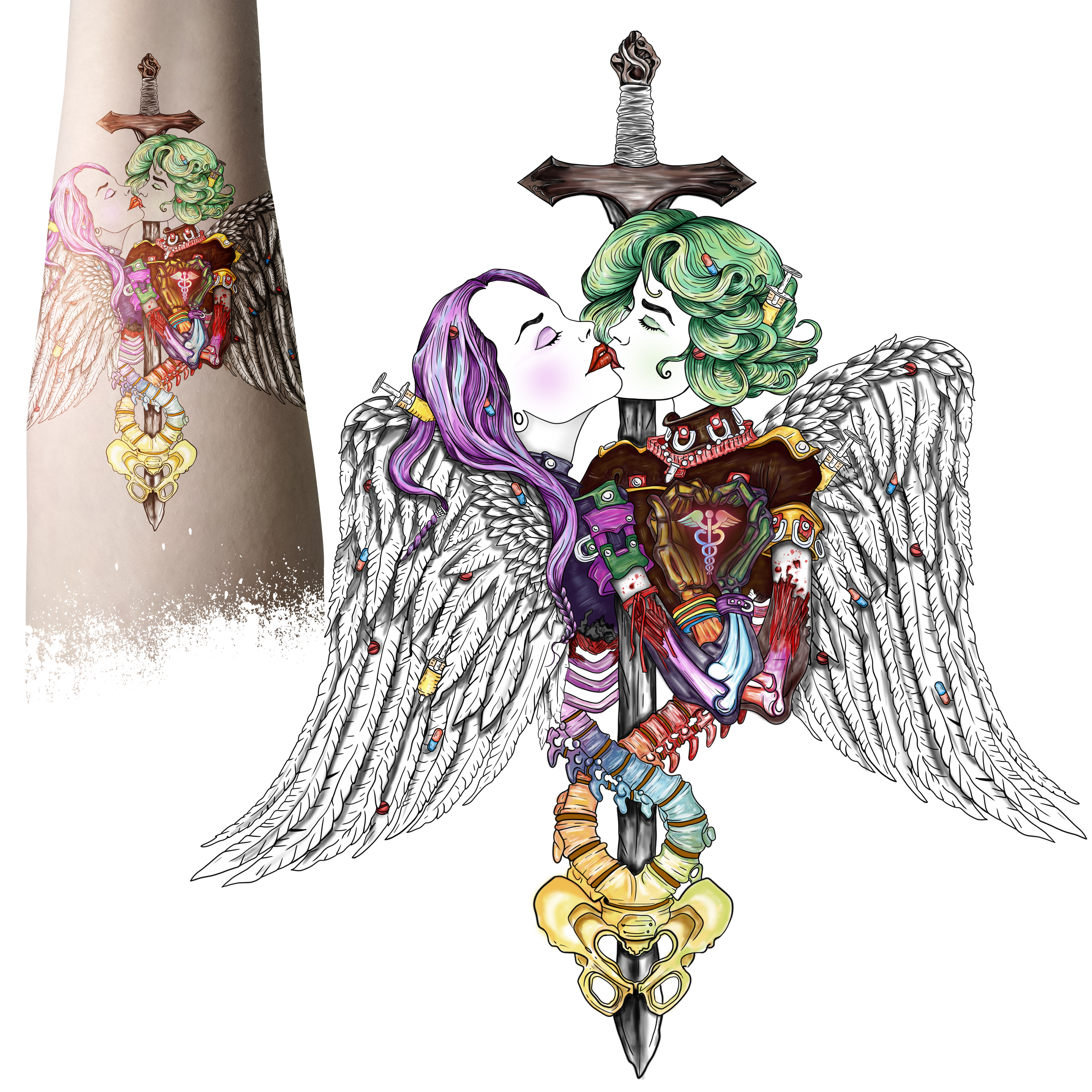 Tattoo Design by BUTTER work for this project | Design #29184404