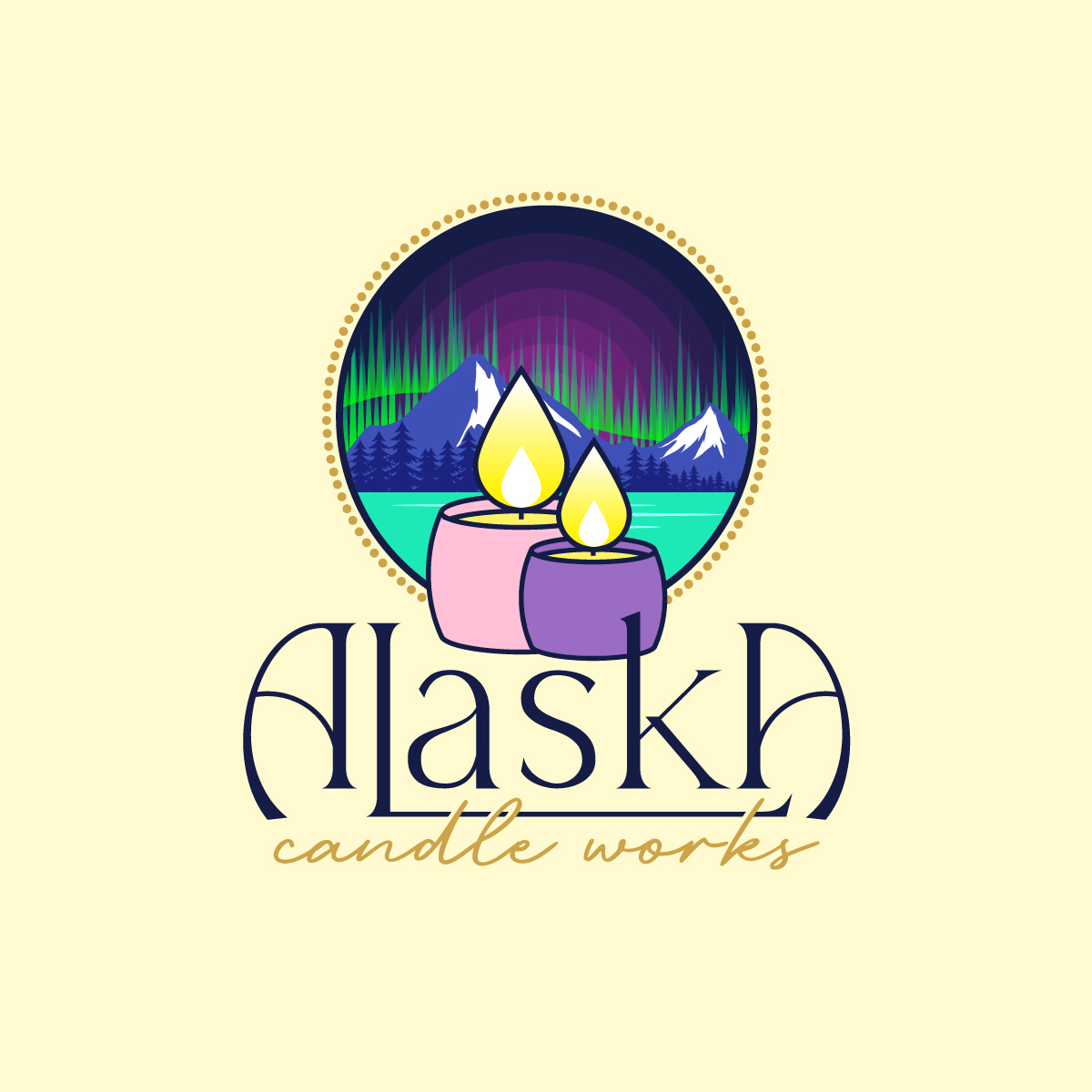 Logo Design by MagicArt Pix for Alaska Candle Works  | Design #29193623