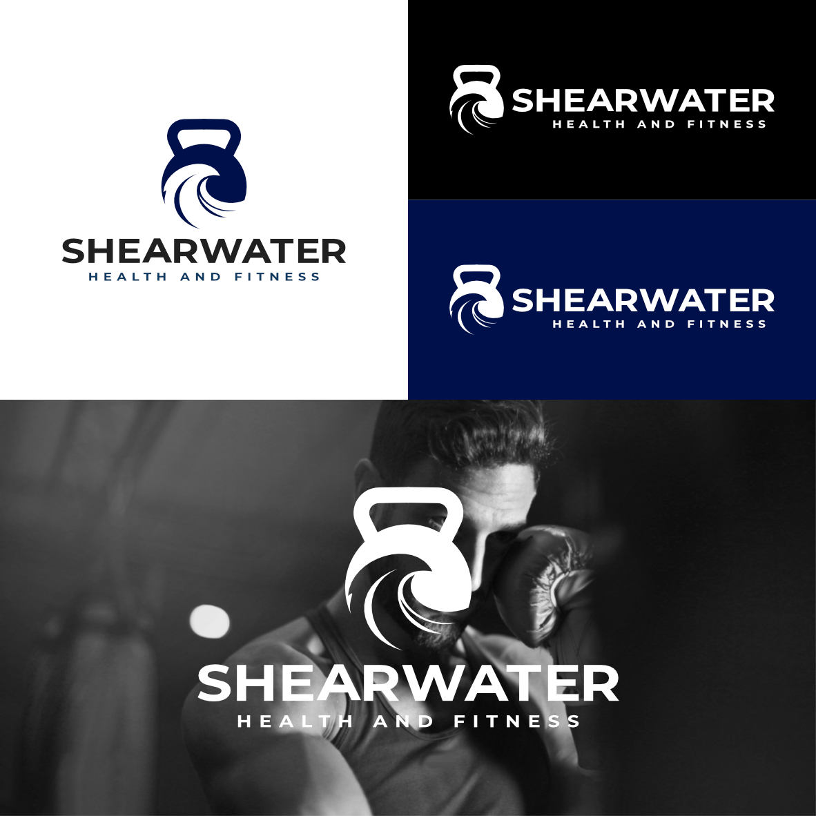 Logo Design by LazyArt for Shearwater Health and Fitness | Design: #29357707