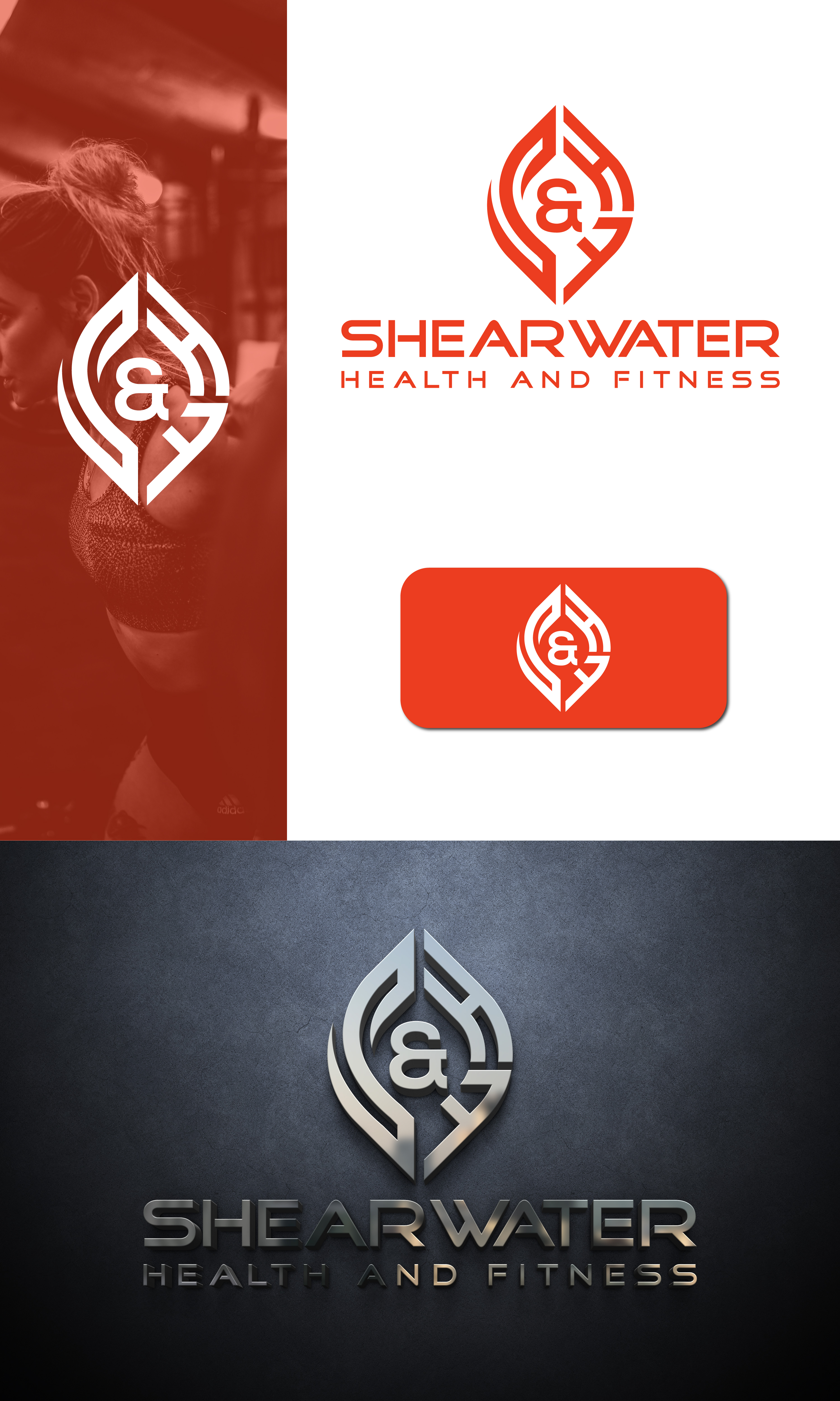 Logo Design by Mongsh for Shearwater Health and Fitness | Design #29192317