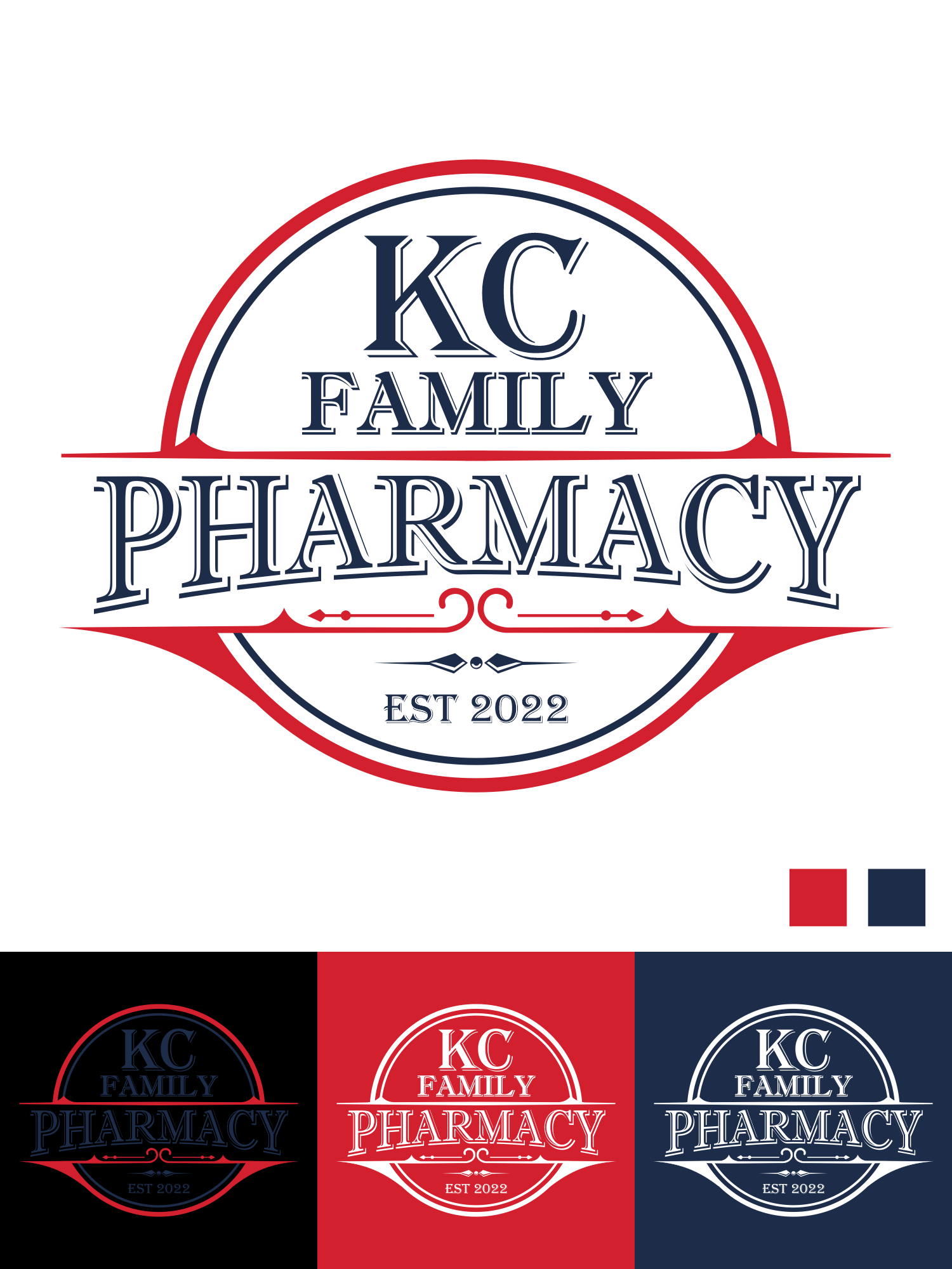 Logo Design by GambarSERU for KC Family Pharmacy | Design #29190374
