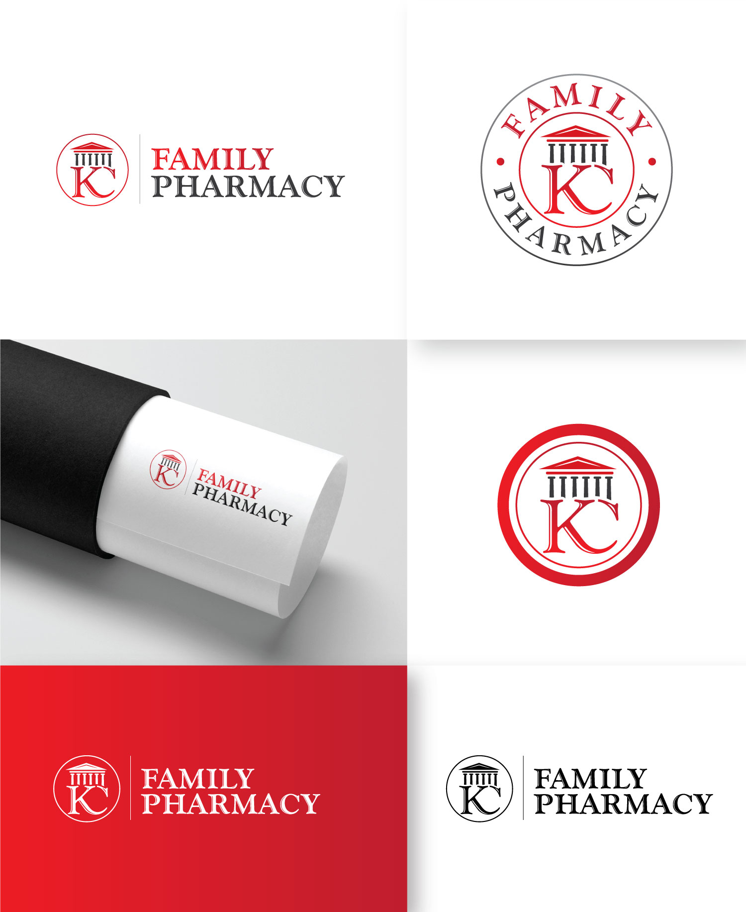 Logo Design by Maxo-Biz for KC Family Pharmacy | Design #29204505