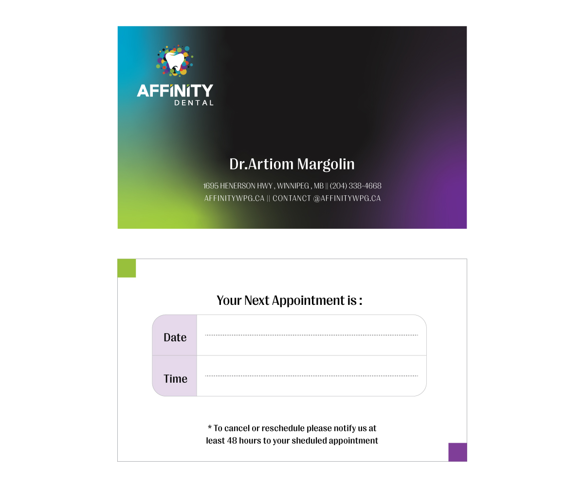 Business Card Design by NedalShaham for studio dental | Design #29199550