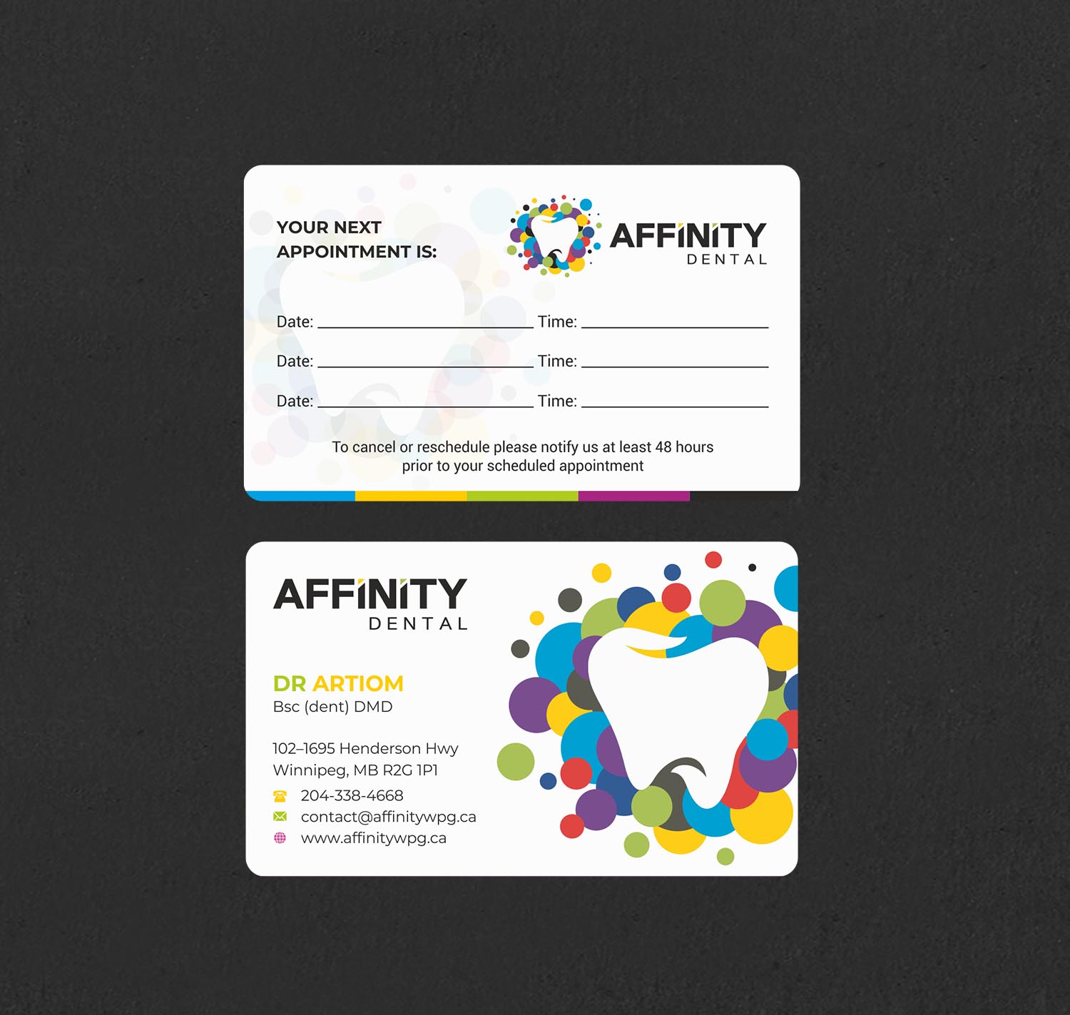 Business Card Design by INDIAN_Ashok for studio dental | Design #29192975