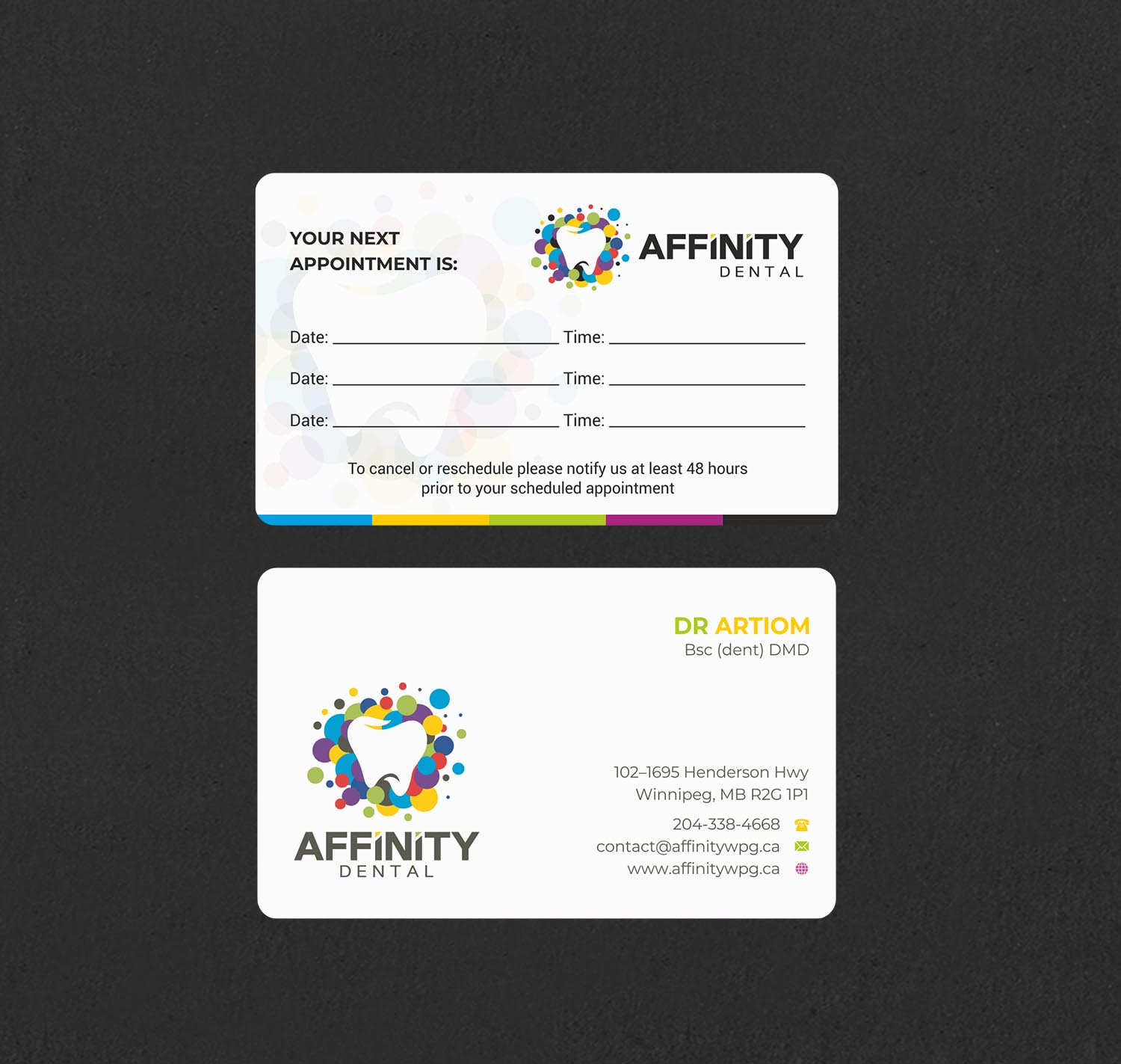 Business Card Design by INDIAN_Ashok for studio dental | Design #29192980