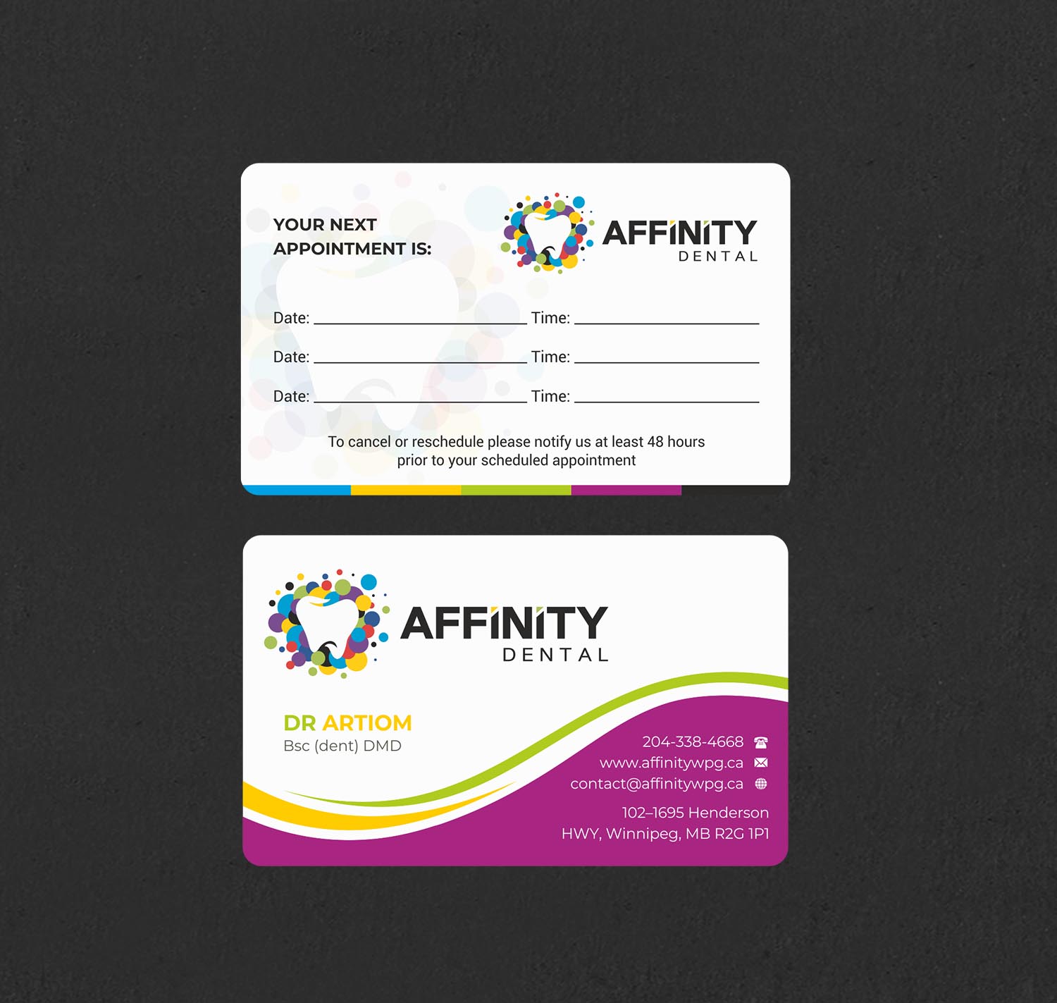 Business Card Design by INDIAN_Ashok for studio dental | Design #29192985