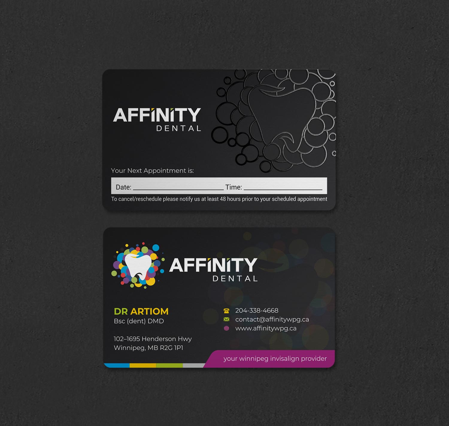 Design de Carte de Visite par INDIAN_Ashok pour studio dental | Design #29193017