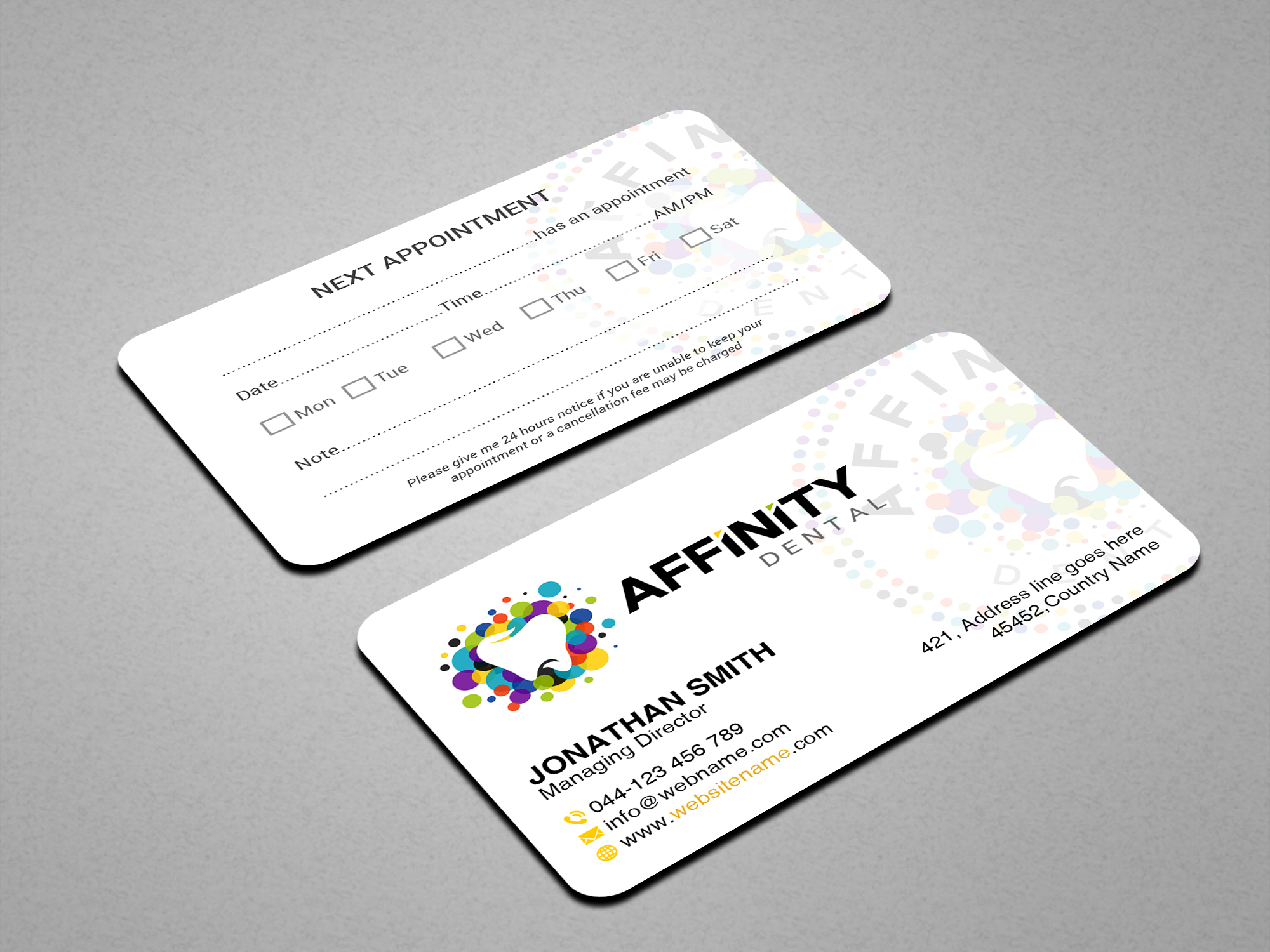 Business Card Design by Creations Box 2015 for studio dental | Design #29196852