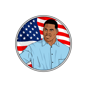 Herschel Walker Candidate for Georgia Senate | Illustration-Design von Abiyoso28