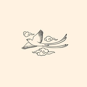 Whimsical Flying Scissortail - Line Art | Tattoo Design by Abiyoso28