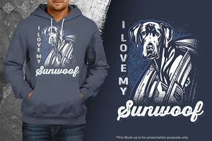 Great Dane in the car - Hoodie Design | T-Shirt-Design von gekgrfx