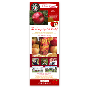 The Honeycrisp Are Ready:  Announcing Apple Picking At Beak & Skiff | Design de Marketing Électronique par SandraCW