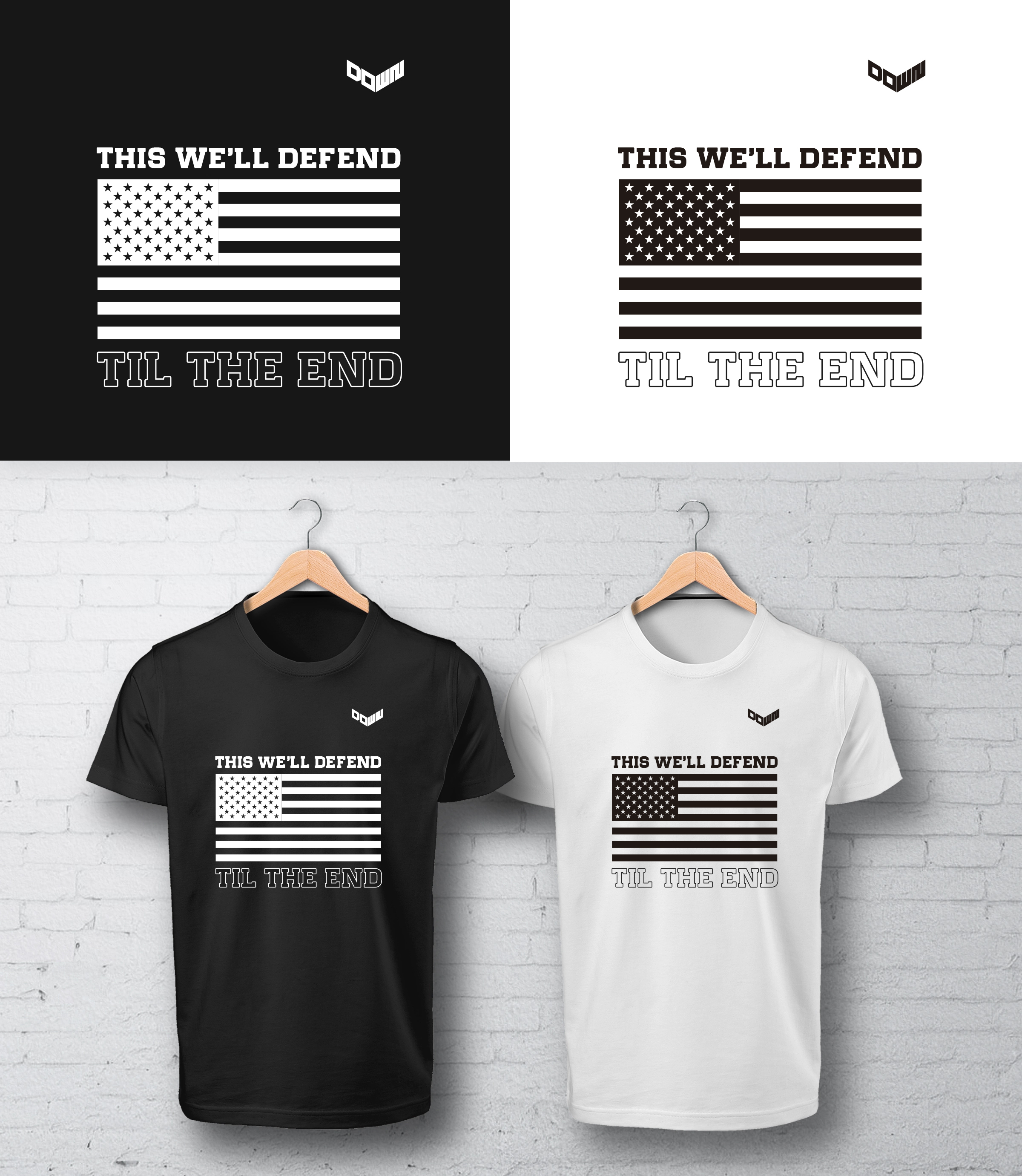 T-shirt Design by COTTA - STUDIO for DOWN APPAREL | Design #29206128