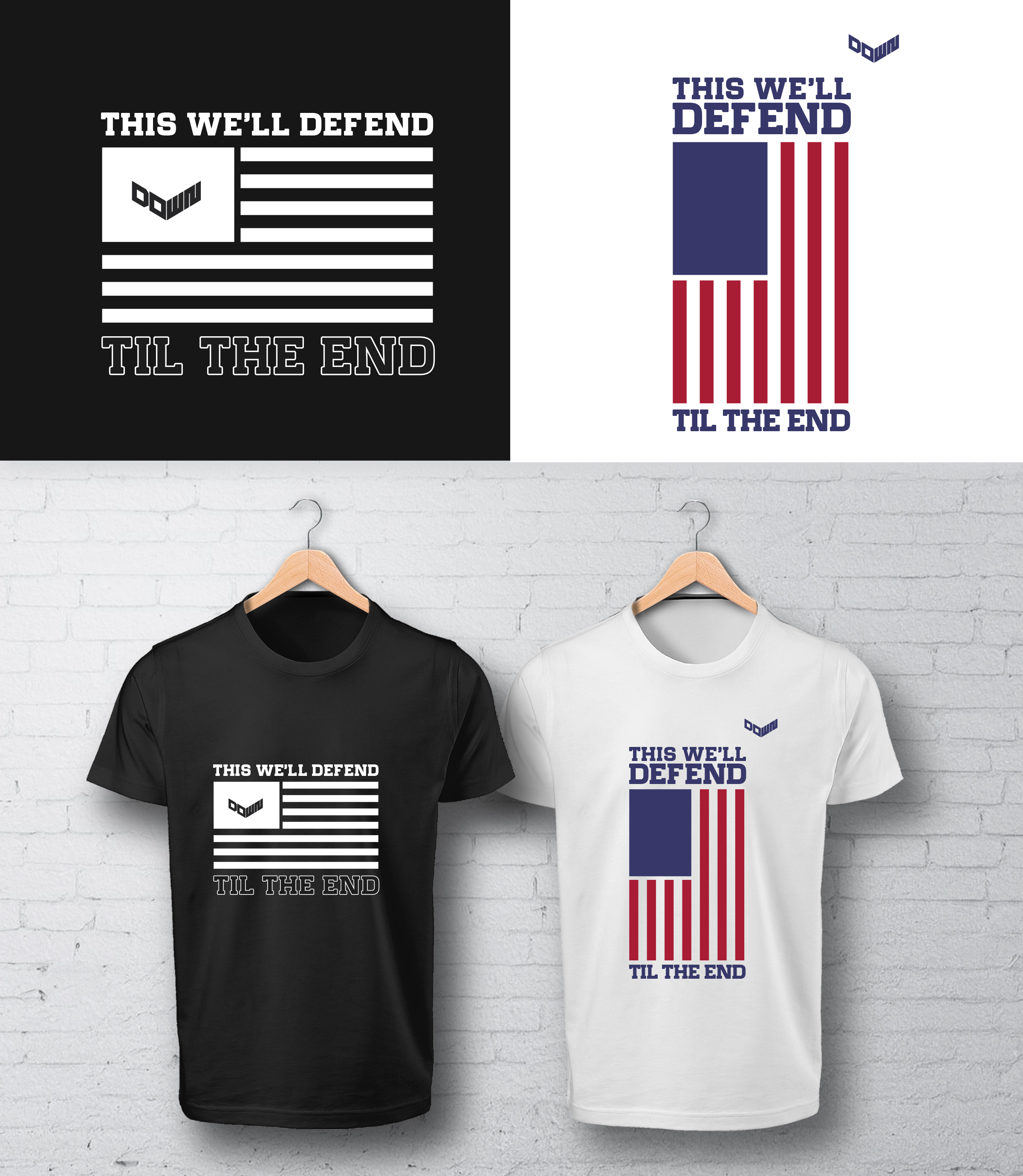 T-shirt Design by COTTA - STUDIO for DOWN APPAREL | Design #29206129