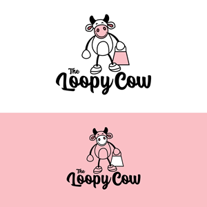 The Loopy Cow | Logo Design by brand maker