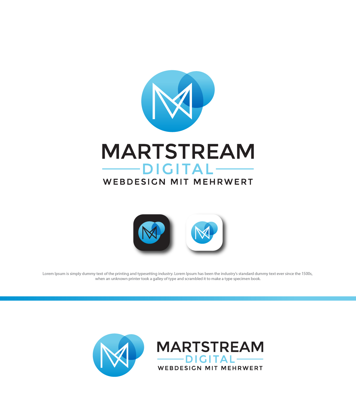 Logo Design by ecorokerz for Martstream Digital Gmbh | Design #29221921