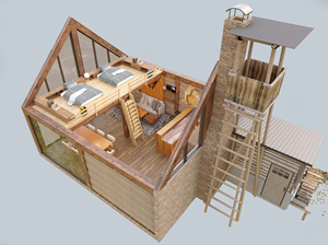 Weekend House / Hunters House | 3D Design von acepcuyana