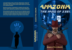 Amazònia-The Hand of Xsei. Cyberpunk neonoir, telepathic aliens, politics, genetics, technology. | Design de Couverture de Livre par Bonifacio Álvarez
