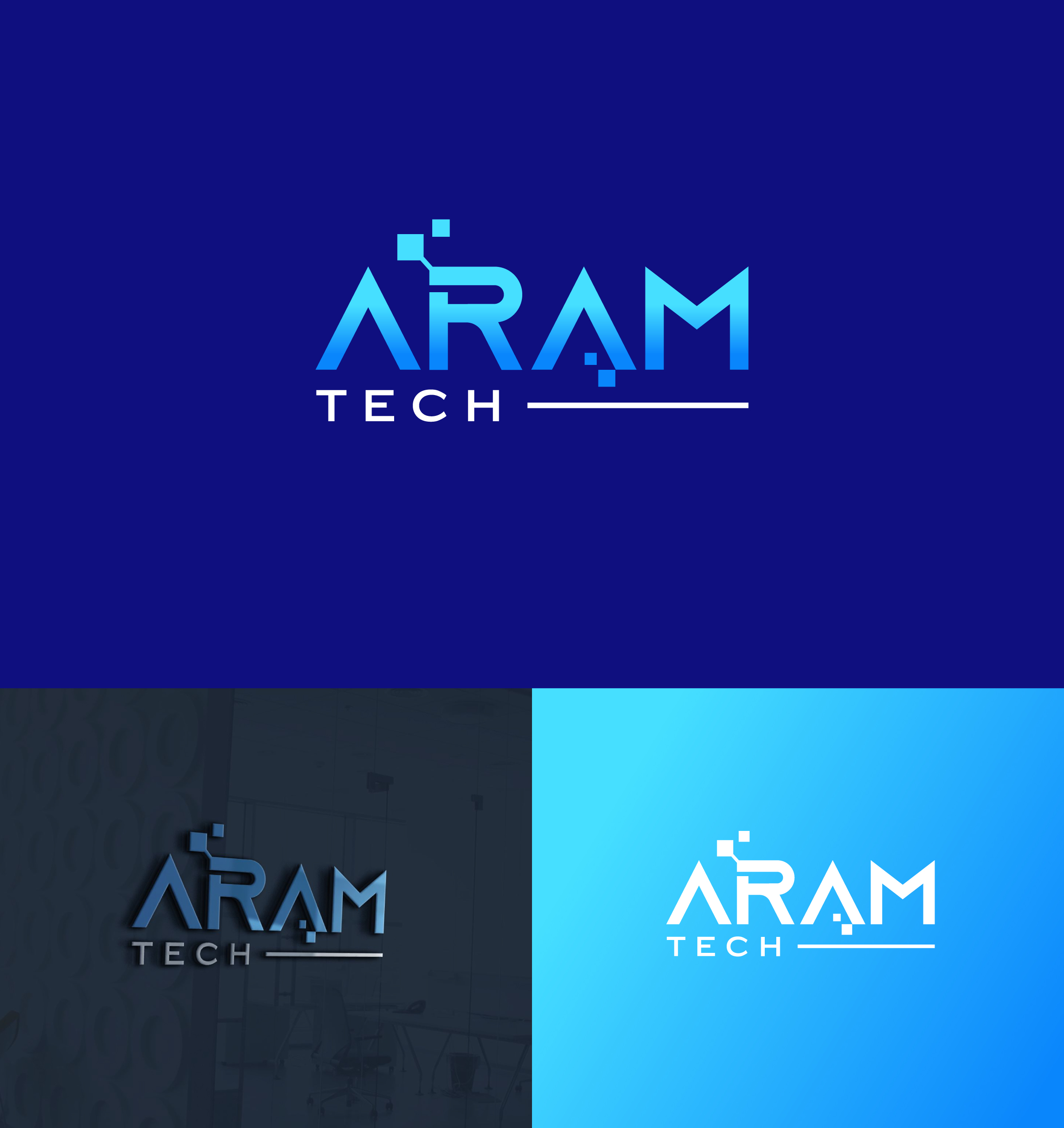 Logo Design by ecorokerz for Aram Tech Business Solutions | Design #29209746
