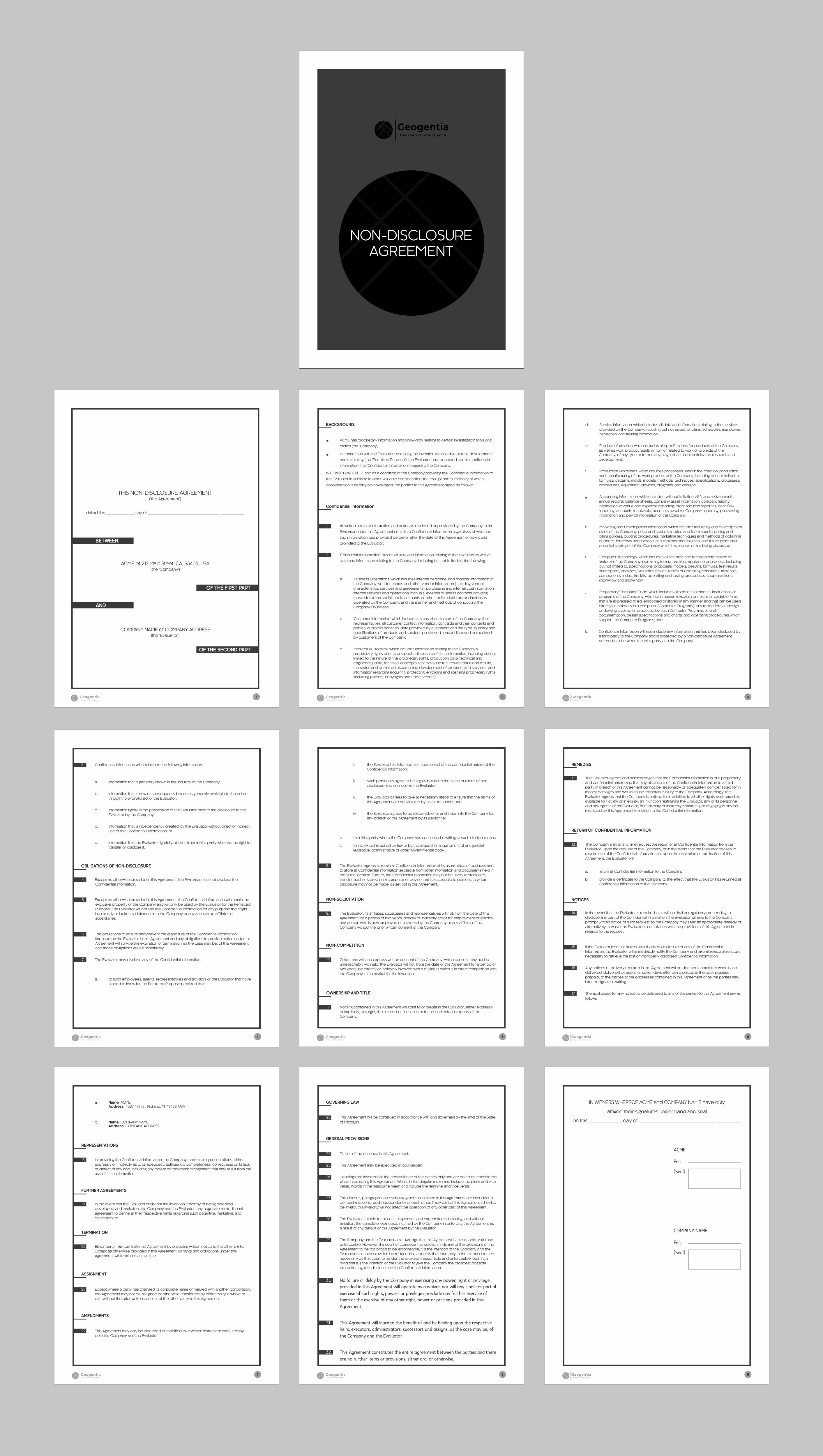 Word Template Design by Fine Graphics House for this project | Design #29218430
