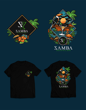 Design de T-shirt par Lhey DC pour Samba Cocktailbar | Design : #29209257