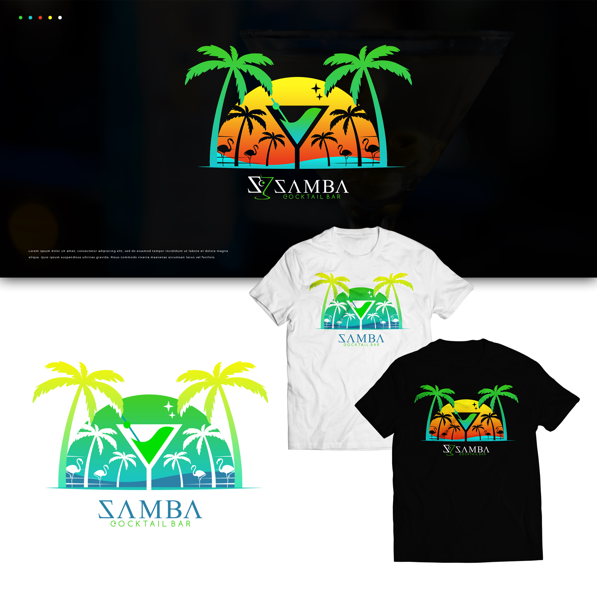 Design de T-shirt par JR Studios pour Samba Cocktailbar | Design #29208728