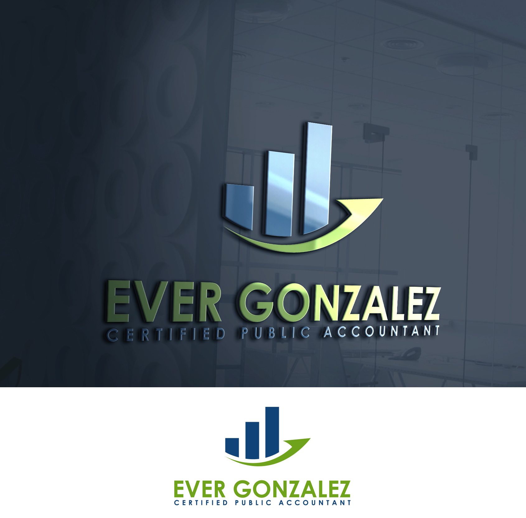 Logo Design by Peak design for Ever Gonzalez, CPA, LLC | Design #29212772