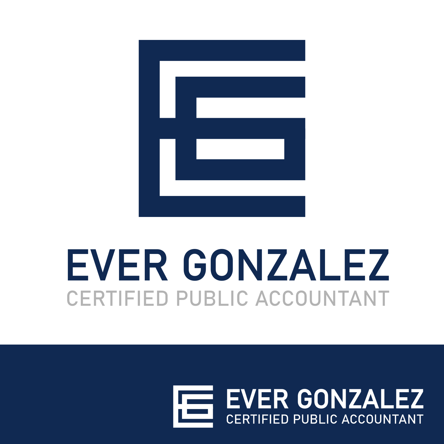 Logo Design by GambarSERU for Ever Gonzalez, CPA, LLC | Design #29209357