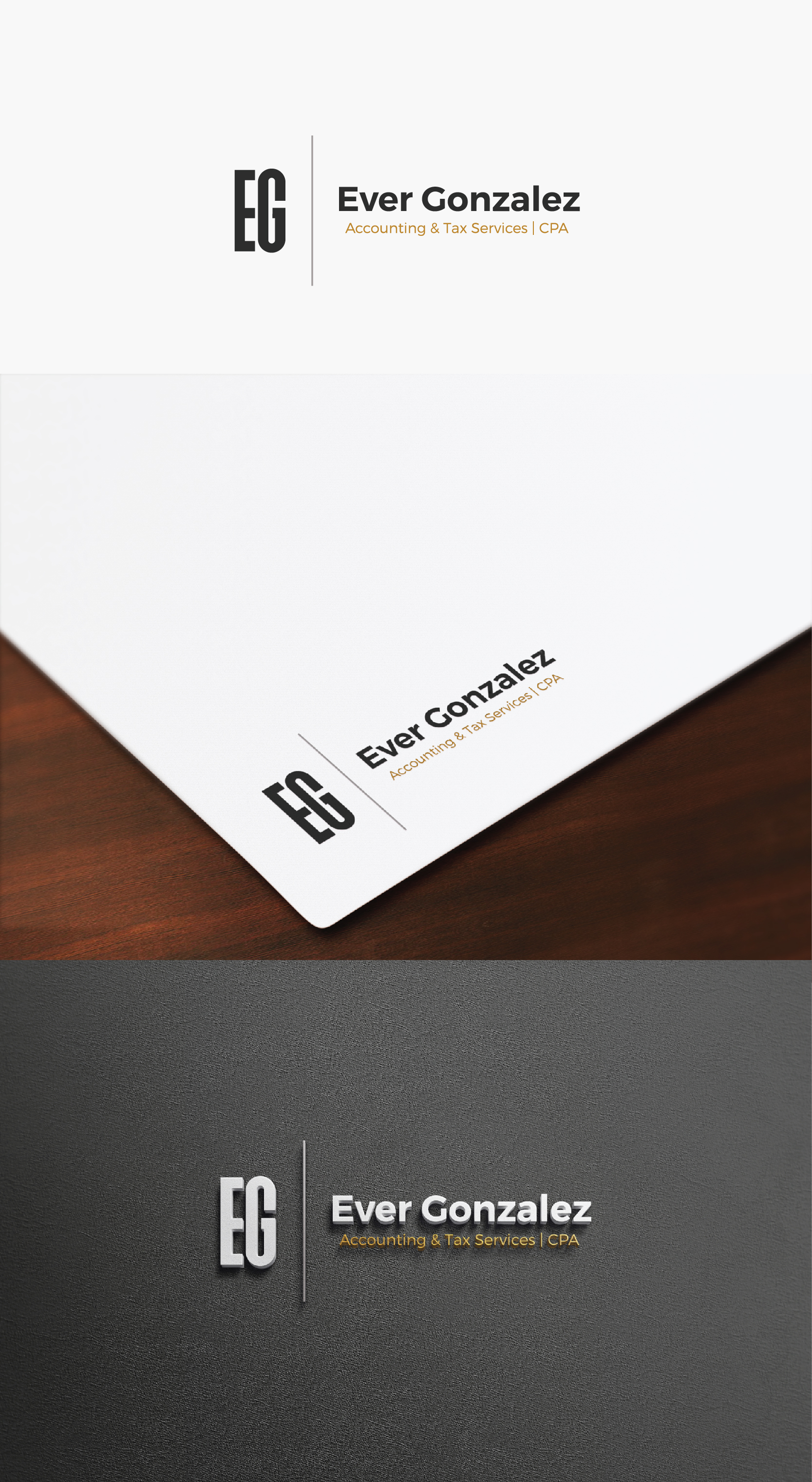 Logo Design by IMilenovic for Ever Gonzalez, CPA, LLC | Design #29215365