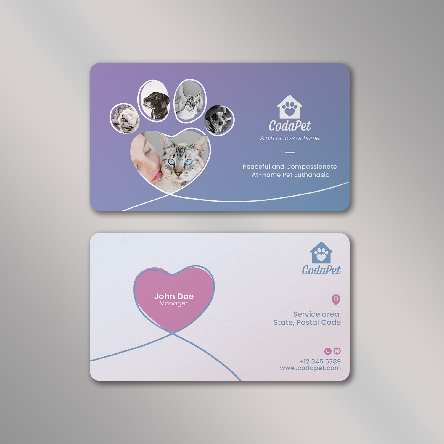 Business Card Design by Vishwa Basnayake for CodaPet | Design #29216046