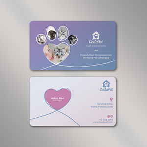 Diseño de Tarjeta de Presentación por Vishwa Basnayake para CodaPet | Diseño: #29216046
