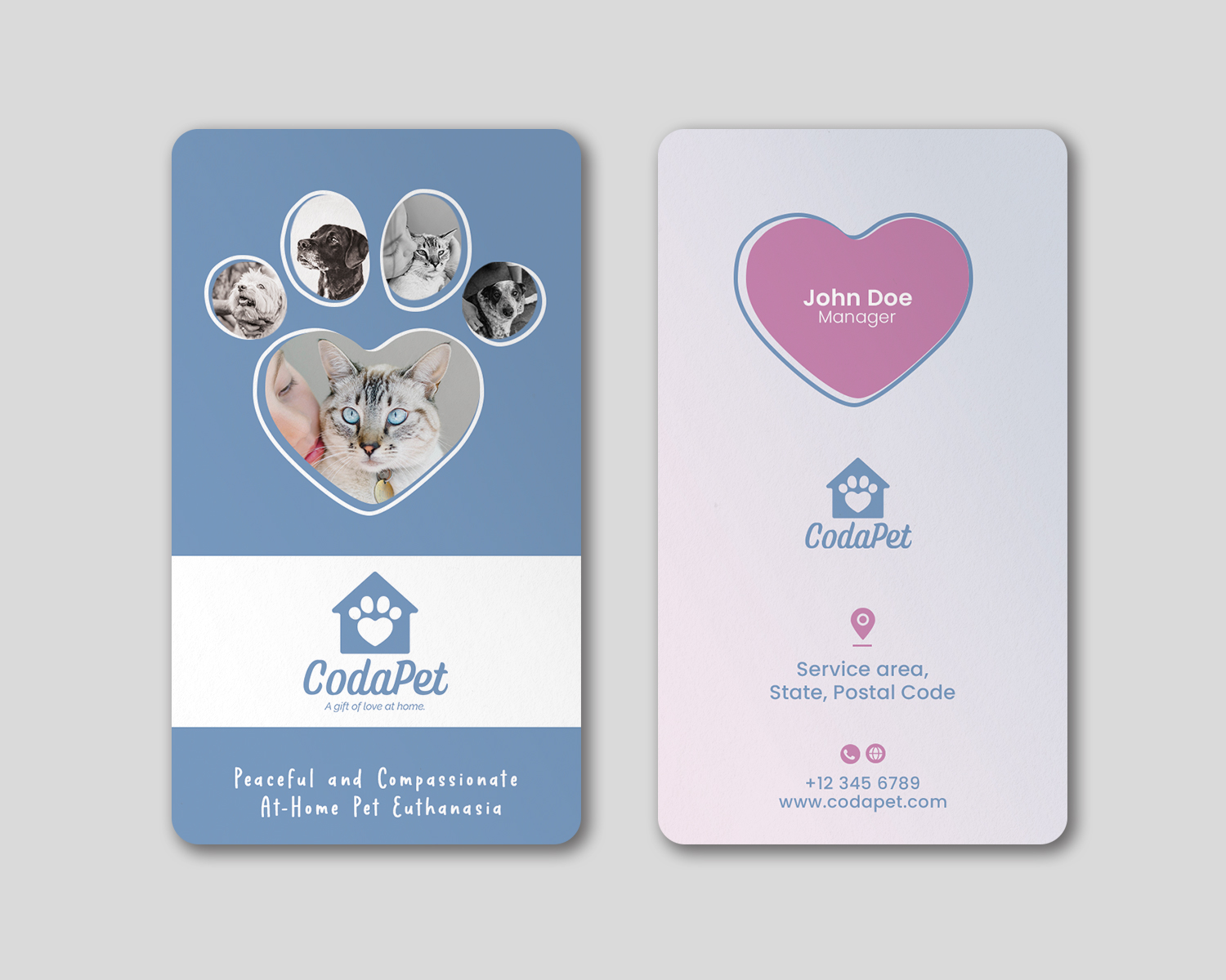 Business Card Design by Vishwa Basnayake for CodaPet | Design #29216047