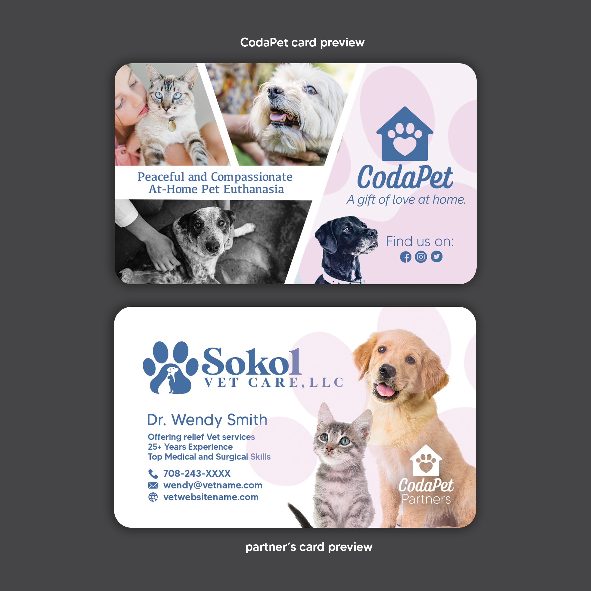 Business Card Design by CreativeGwen™ for CodaPet | Design #29228660