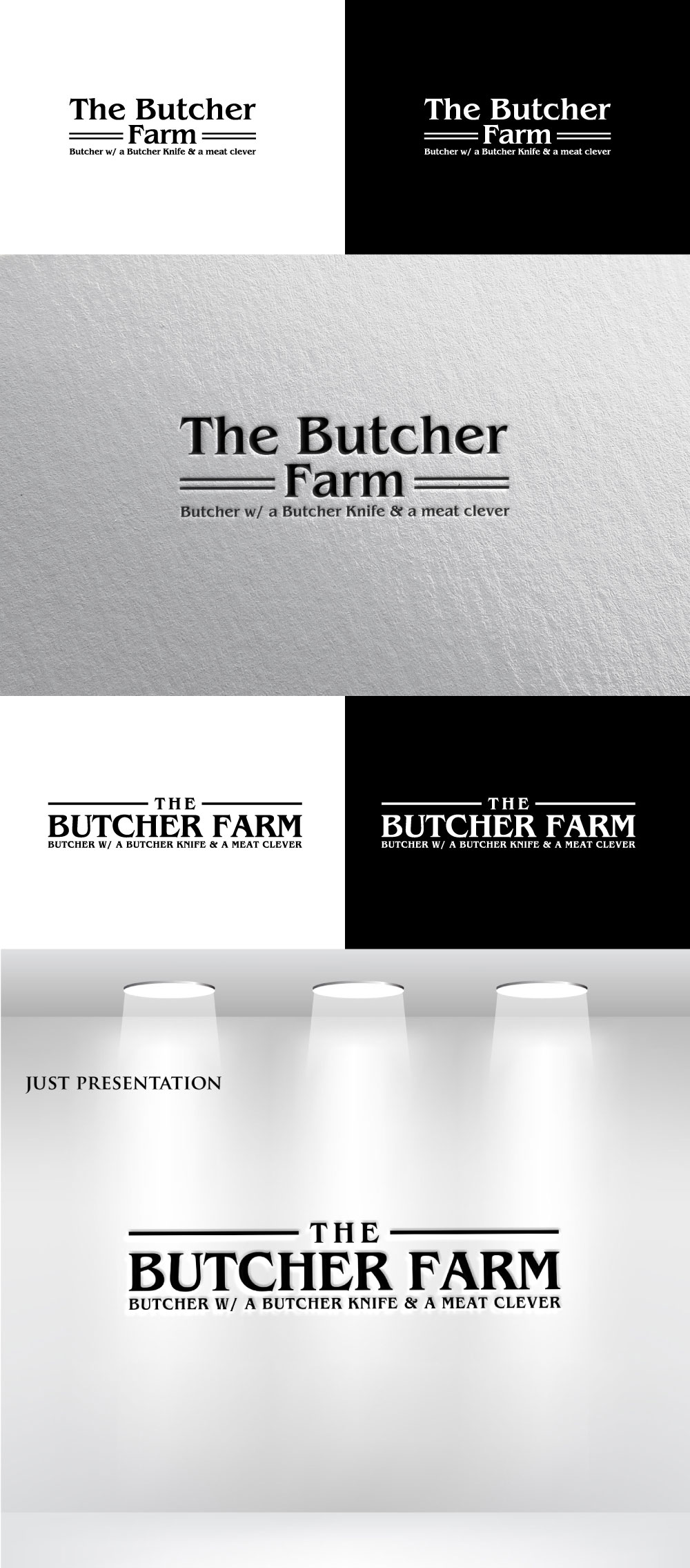 Logo Design by Mi Design1 for the Butcher Farm | Design #29214305