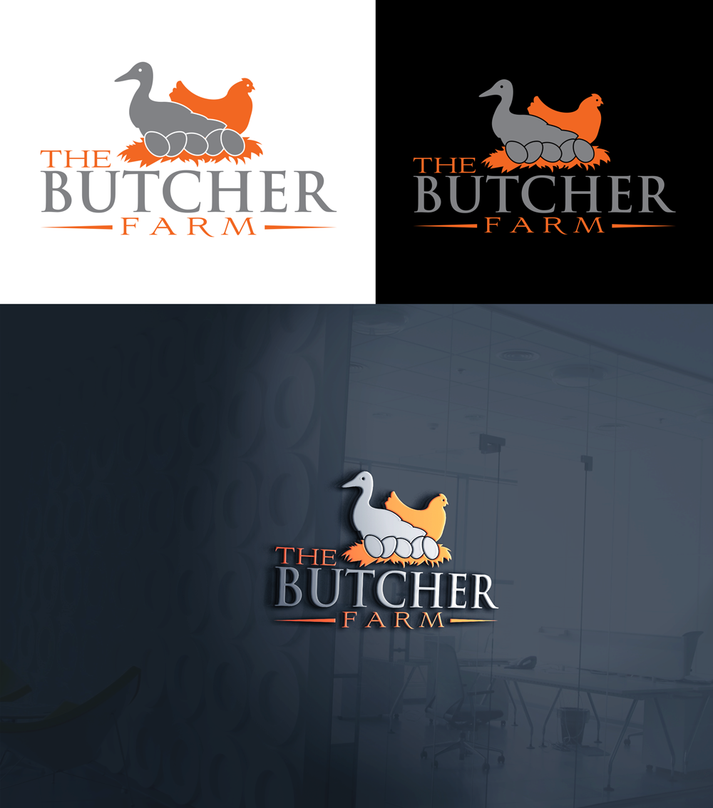 Logo Design by RA-bica for the Butcher Farm | Design #29231899
