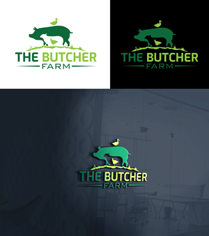 Logo Design by RA-bica for the Butcher Farm | Design: #29231900