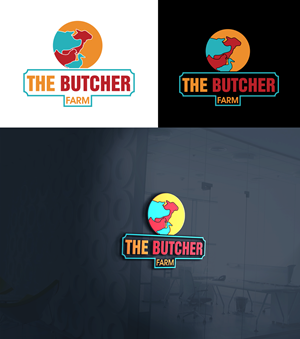 Logo Design by RA-bica for the Butcher Farm | Design: #29231902