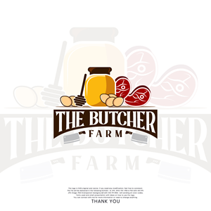 The Butcher Farm | Design de Logo par The Silver Screen Studio