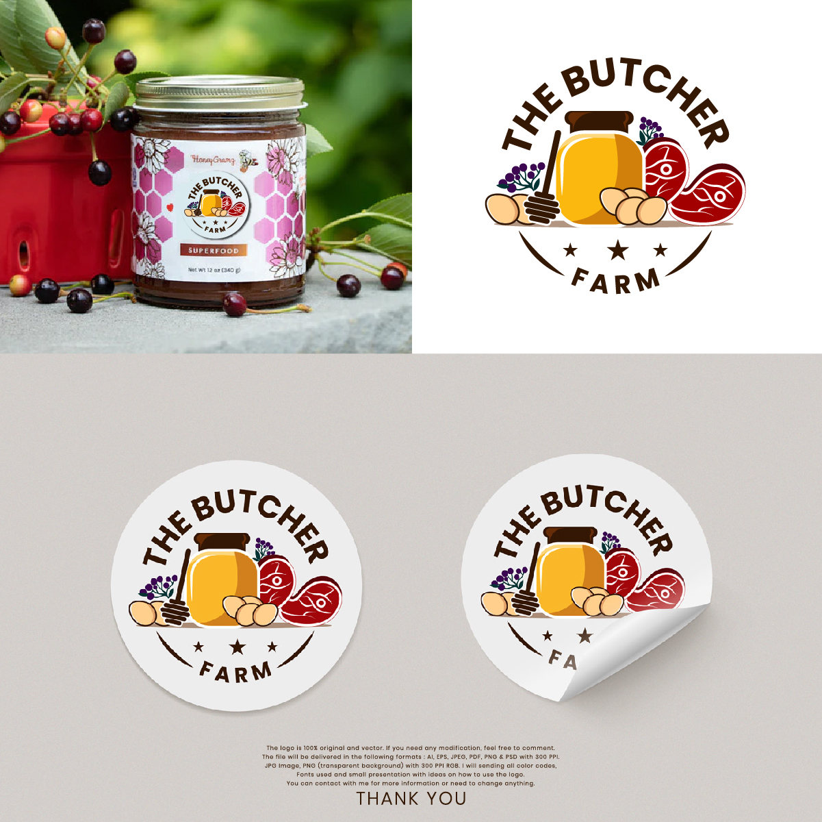Design de Logo par The Silver Screen Studio pour the Butcher Farm | Design #29213540