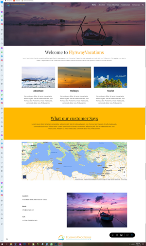 Web Design by INDIAN_Ashok for Fly Away Vacations | Design: #29504170