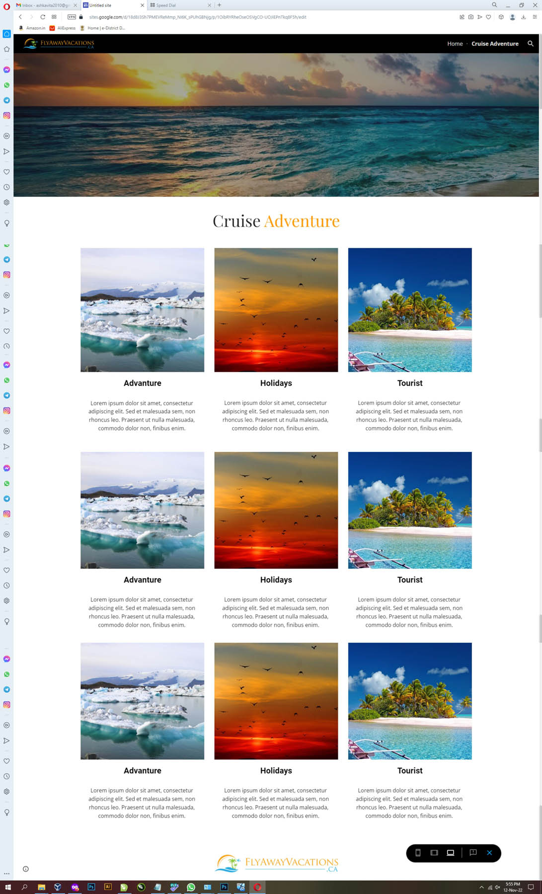 Diseño Web por INDIAN_Ashok para Fly Away Vacations | Diseño #29509027