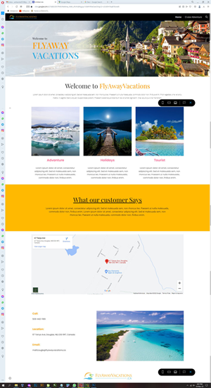 Web Design by INDIAN_Ashok for Fly Away Vacations | Design: #29529350