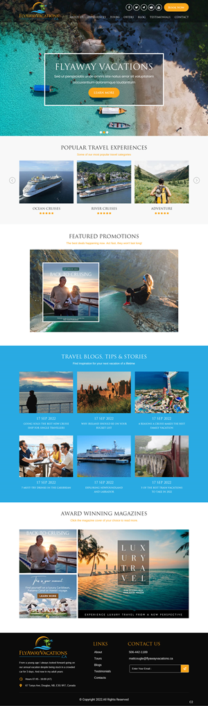 Web Design by pb for Fly Away Vacations | Design: #29217662