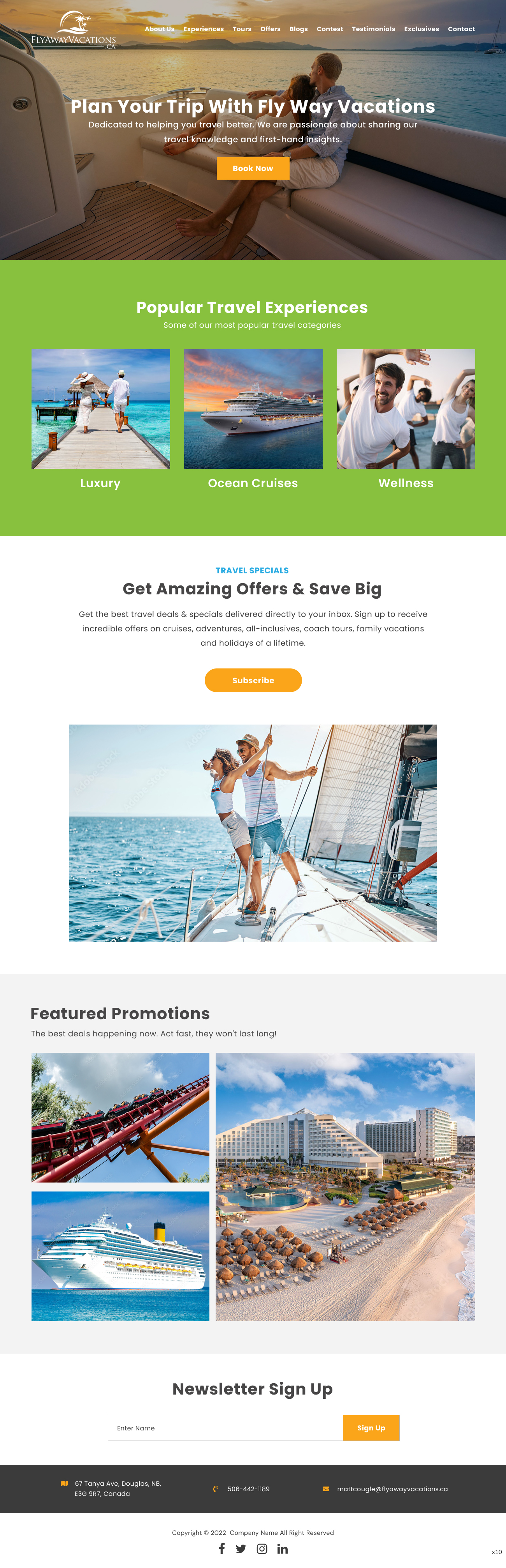 Web-Design von pb für Fly Away Vacations | Design #29217670