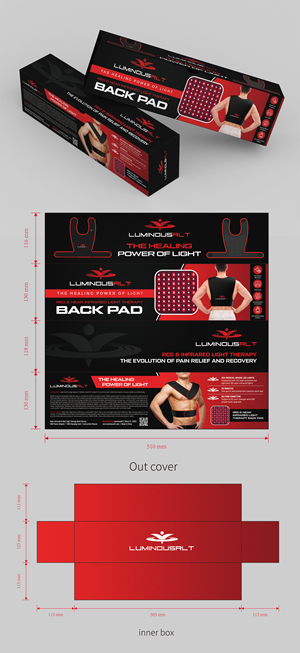 Manufacturer of Medical Devices needs a clean & modern packaging for its Red Light Therapy Pr... | Packaging Design by SAI DESIGNS