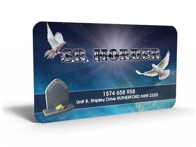 Business Card Design by Hardcore Design for S.R. Horder Monumental Masons | Design #3135251